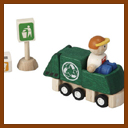 Set camion tri sélectif, PLAN TOYS