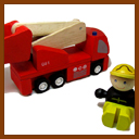 Camion de pompier PM, PLAN TOYS